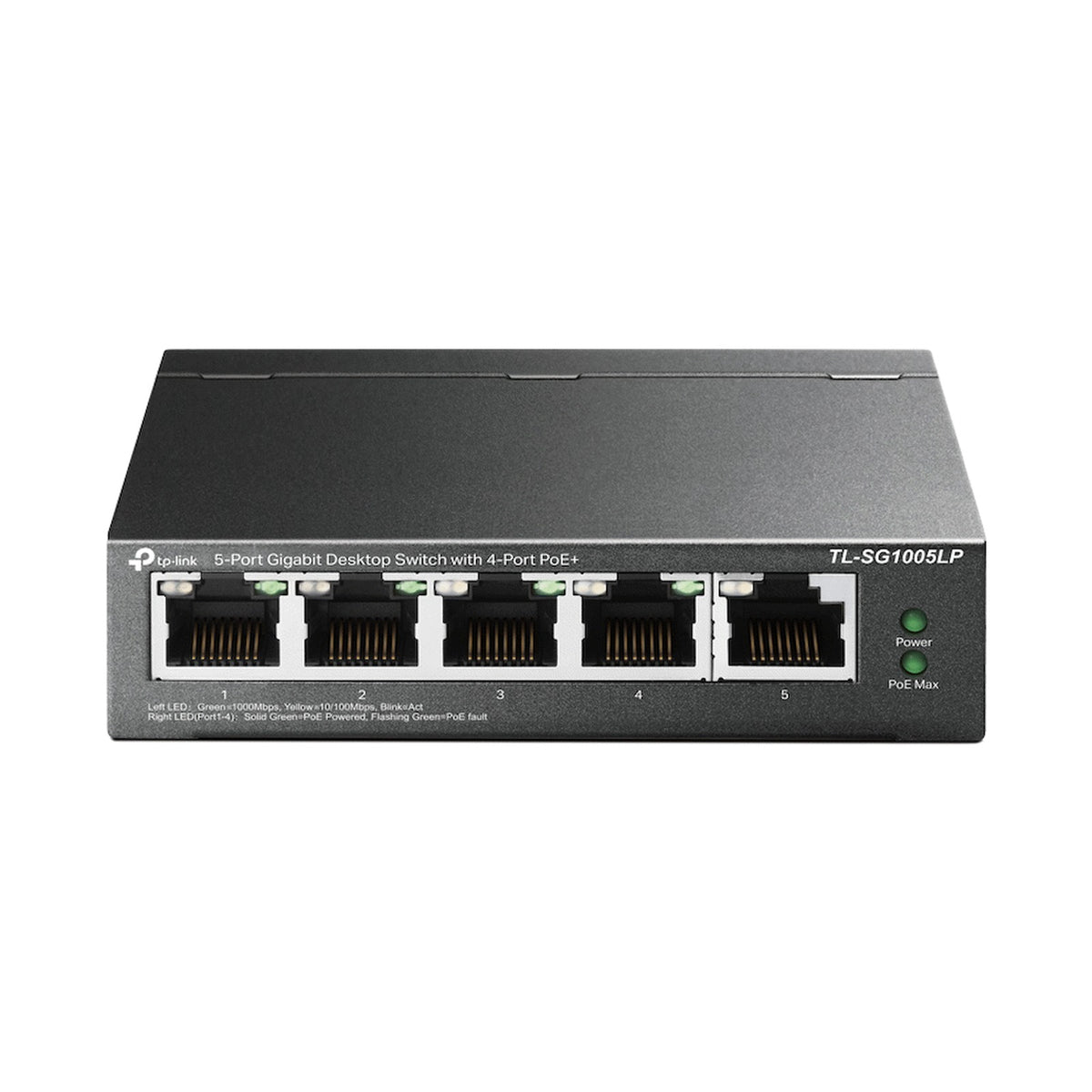 TP-Link TL-SG1005LP 5-Port Gigabit Desktop Switch with 4-Port PoE+