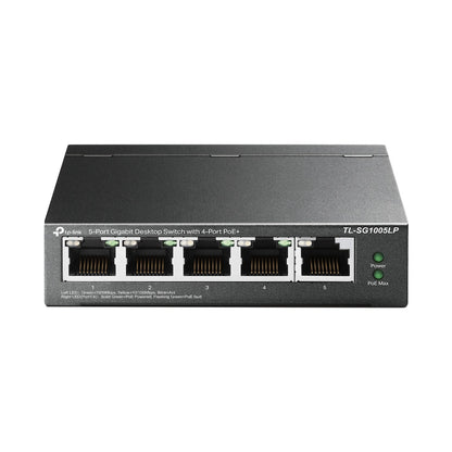 TP-Link TL-SG1005LP 5-Port Gigabit Desktop Switch with 4-Port PoE+