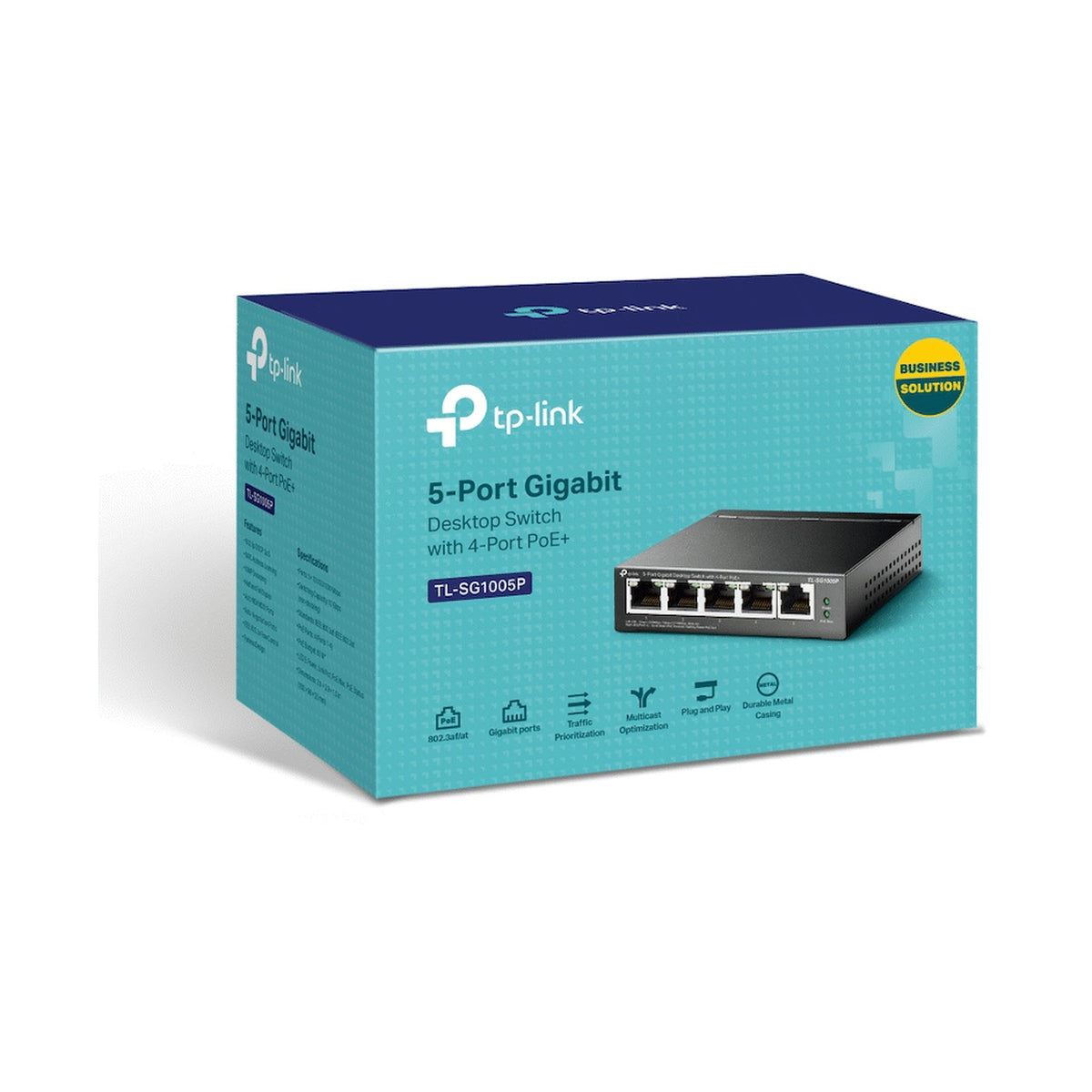 TP-Link TL-SG1005P 5-Port Gigabit Desktop Switch with 4-Port PoE+