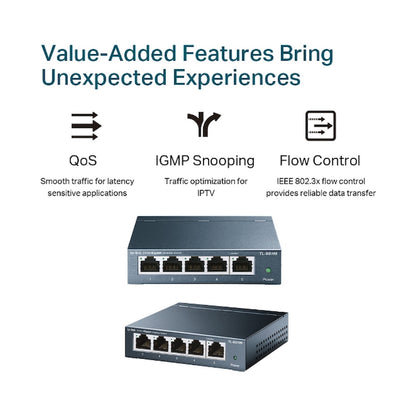 TP-Link TL-SG105 5-Port Gigabit Desktop Switch