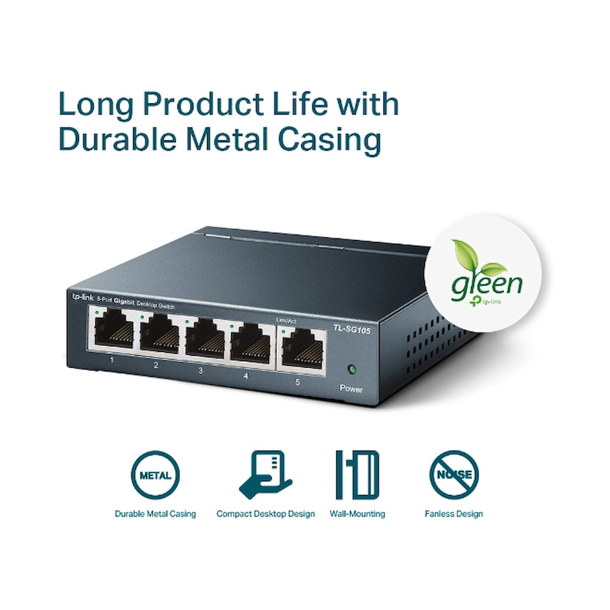 TP-Link TL-SG105 5-Port Gigabit Desktop Switch