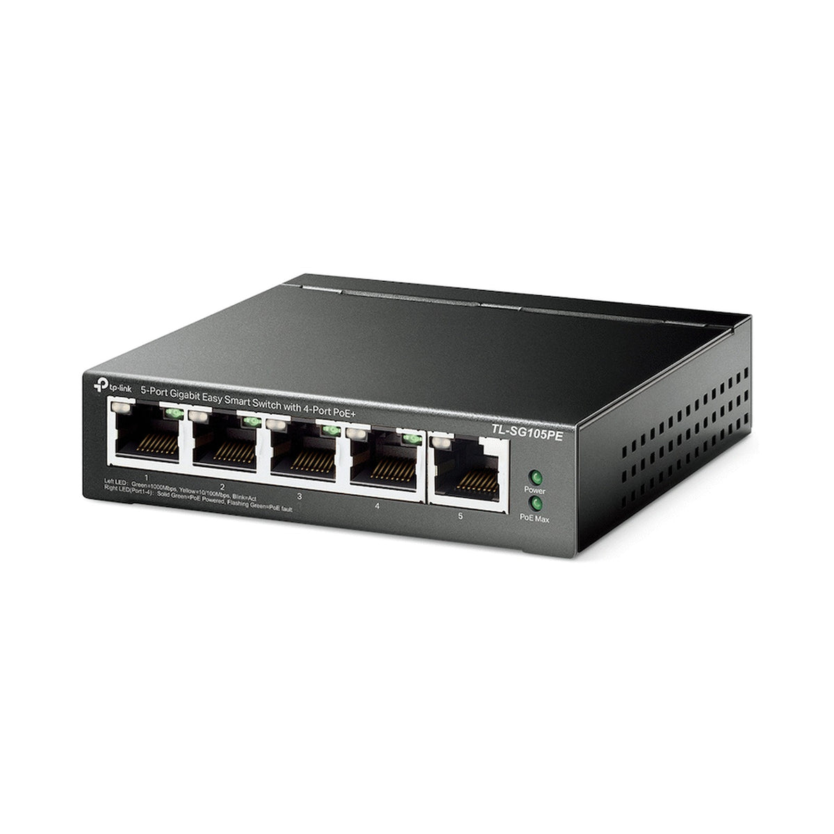 TP-Link TL-SG105PE 5-Port Gigabit Easy Smart Switch with 4-Port PoE+
