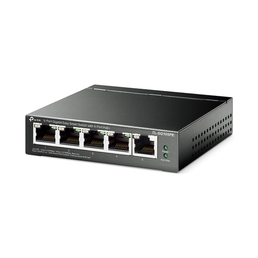 TP-Link TL-SG105PE 5-Port Gigabit Easy Smart Switch with 4-Port PoE+