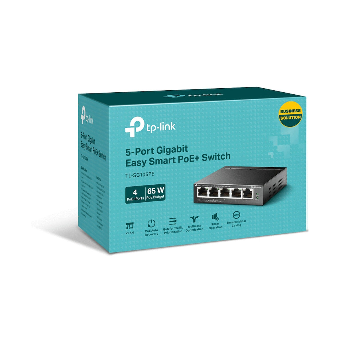 TP-Link TL-SG105PE 5-Port Gigabit Easy Smart Switch with 4-Port PoE+