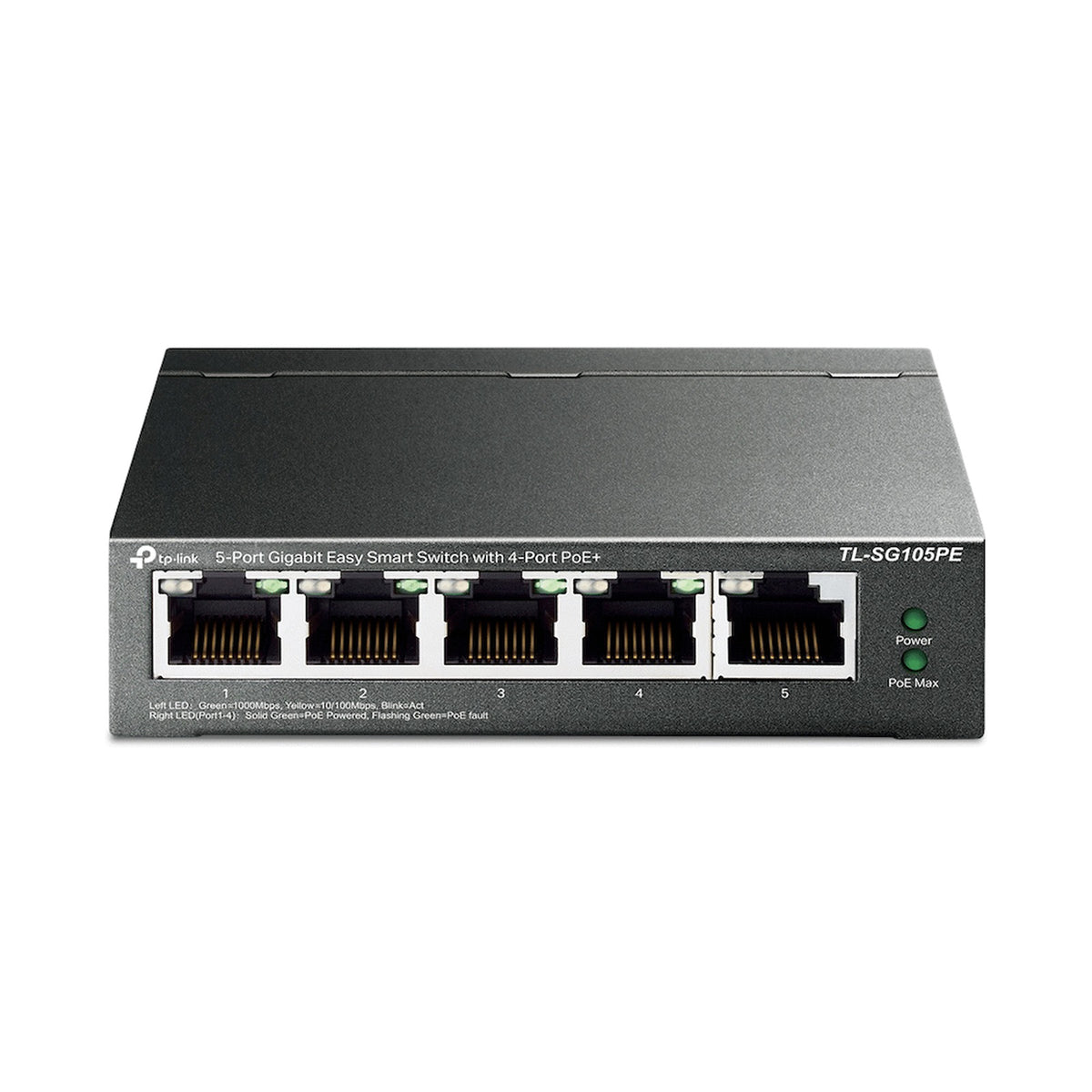 TP-Link TL-SG105PE 5-Port Gigabit Easy Smart Switch with 4-Port PoE+