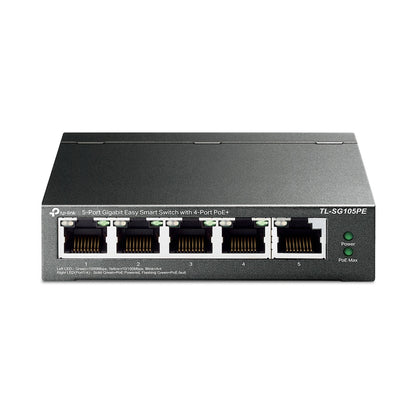 TP-Link TL-SG105PE 5-Port Gigabit Easy Smart Switch with 4-Port PoE+