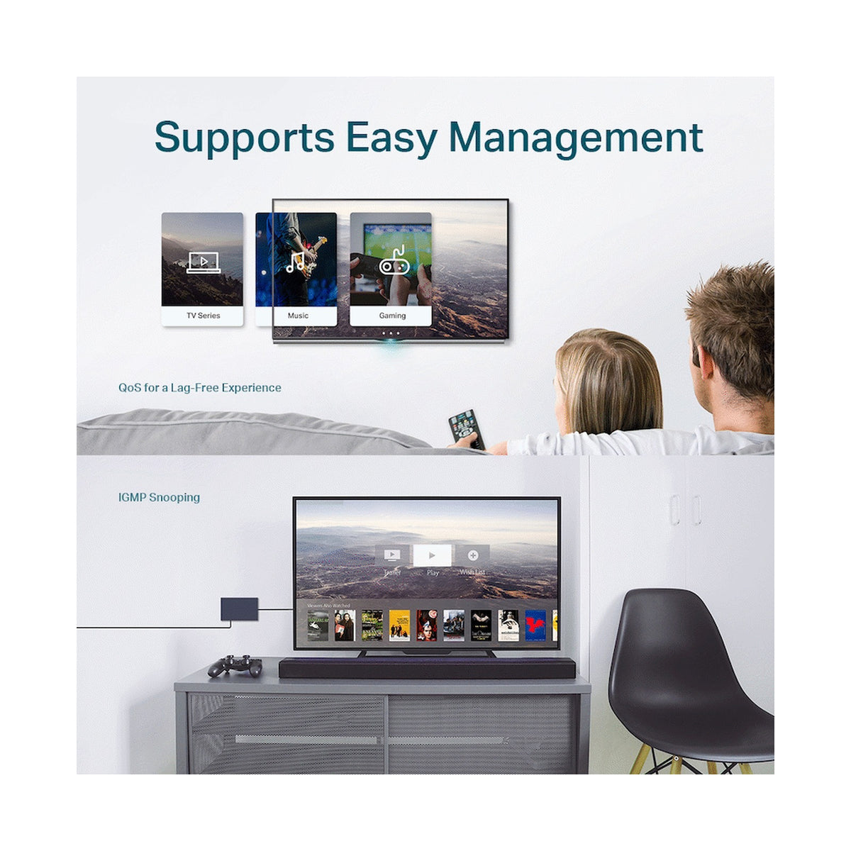 TP-Link TL-SG108E 8-Port Gigabit Easy Smart Switch