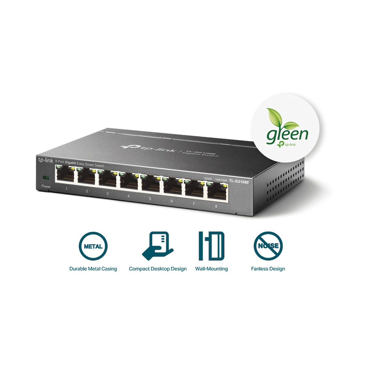 TP-Link TL-SG108E 8-Port Gigabit Easy Smart Switch