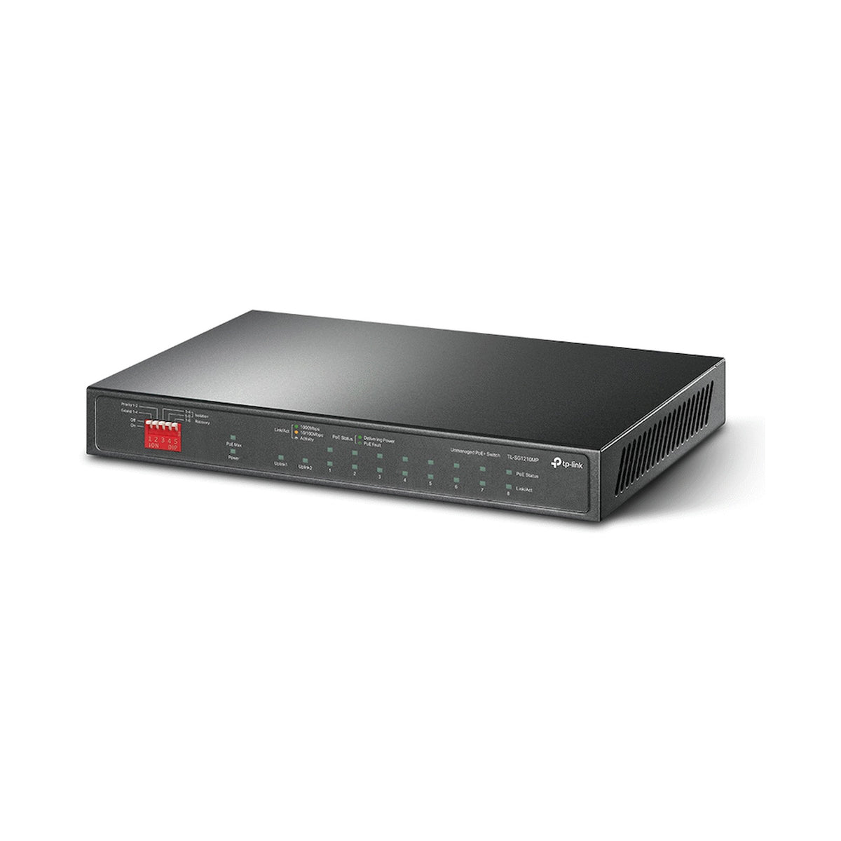 TP-Link TL-SG1210MP 10-Port Gigabit Desktop Switch with 8-Port PoE+