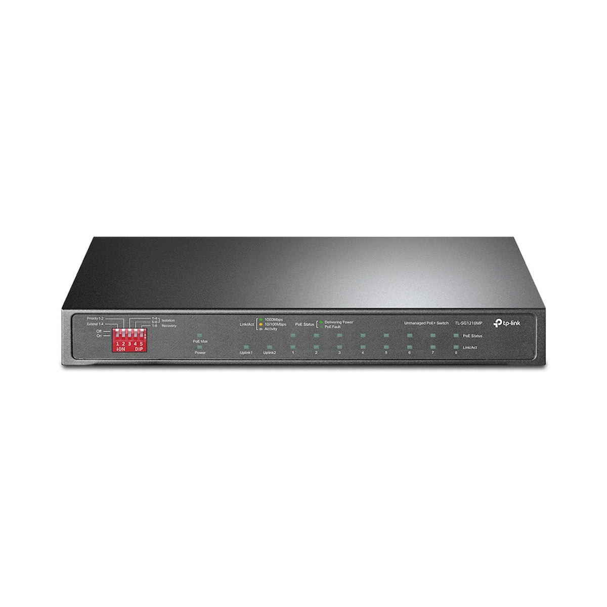 TP-Link TL-SG1210MP 10-Port Gigabit Desktop Switch with 8-Port PoE+