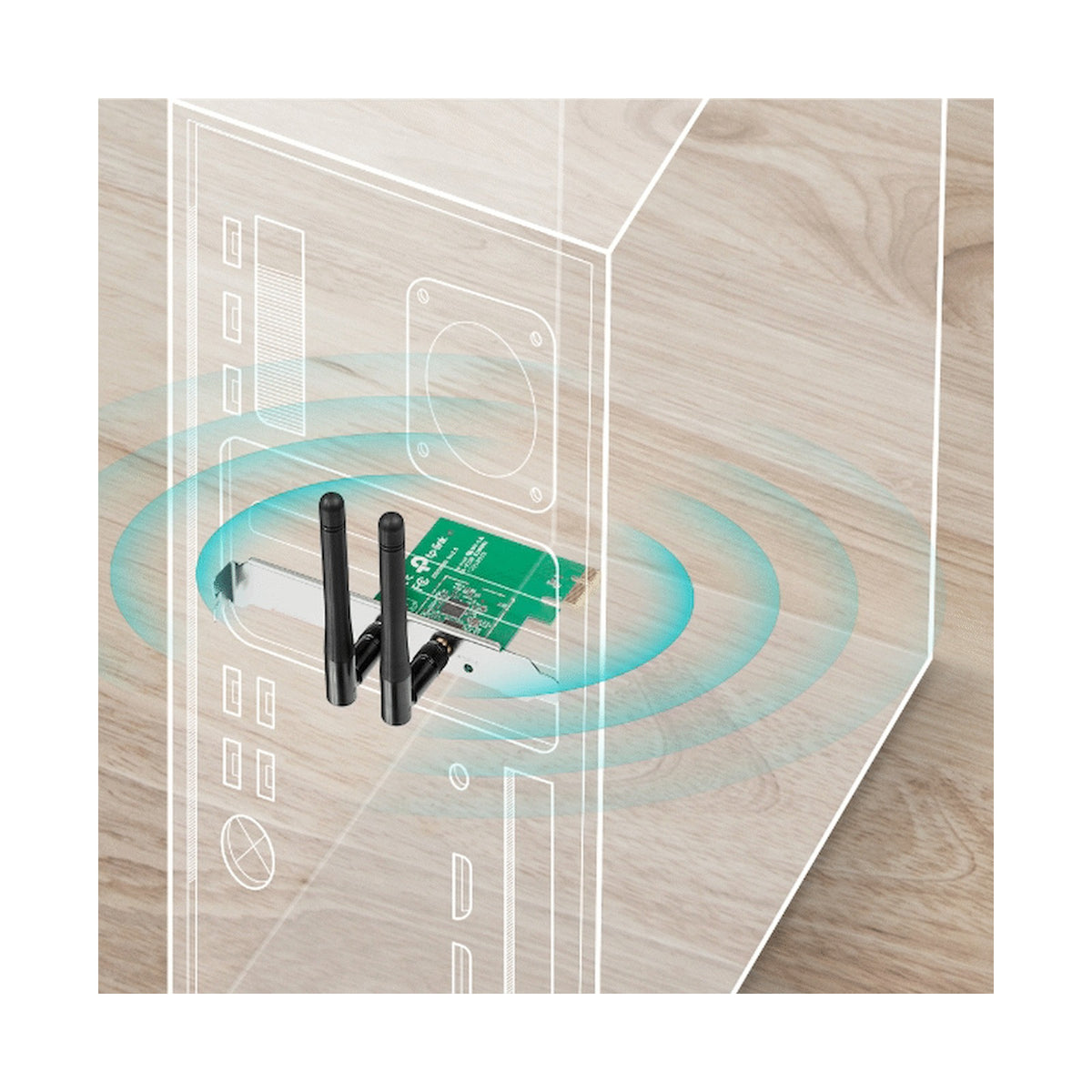 TP-Link TL-WN881ND 300Mbps Wireless N PCI Express Adapter
