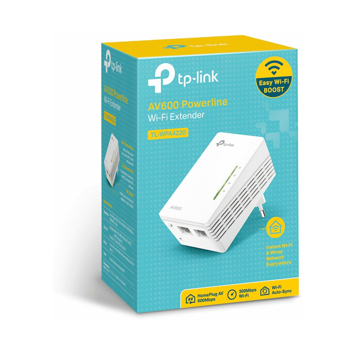 TP-Link TL-WPA4220 AV600 Powerline Wi-Fi Extender