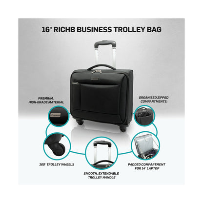 Travelwize RichB Business Trolley 16" - Black