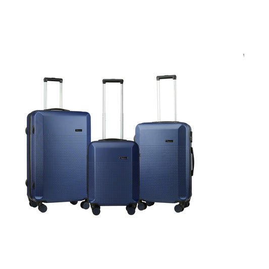 Travelwize Cyclone 3-Pc ABS Luggage Set. Navy.