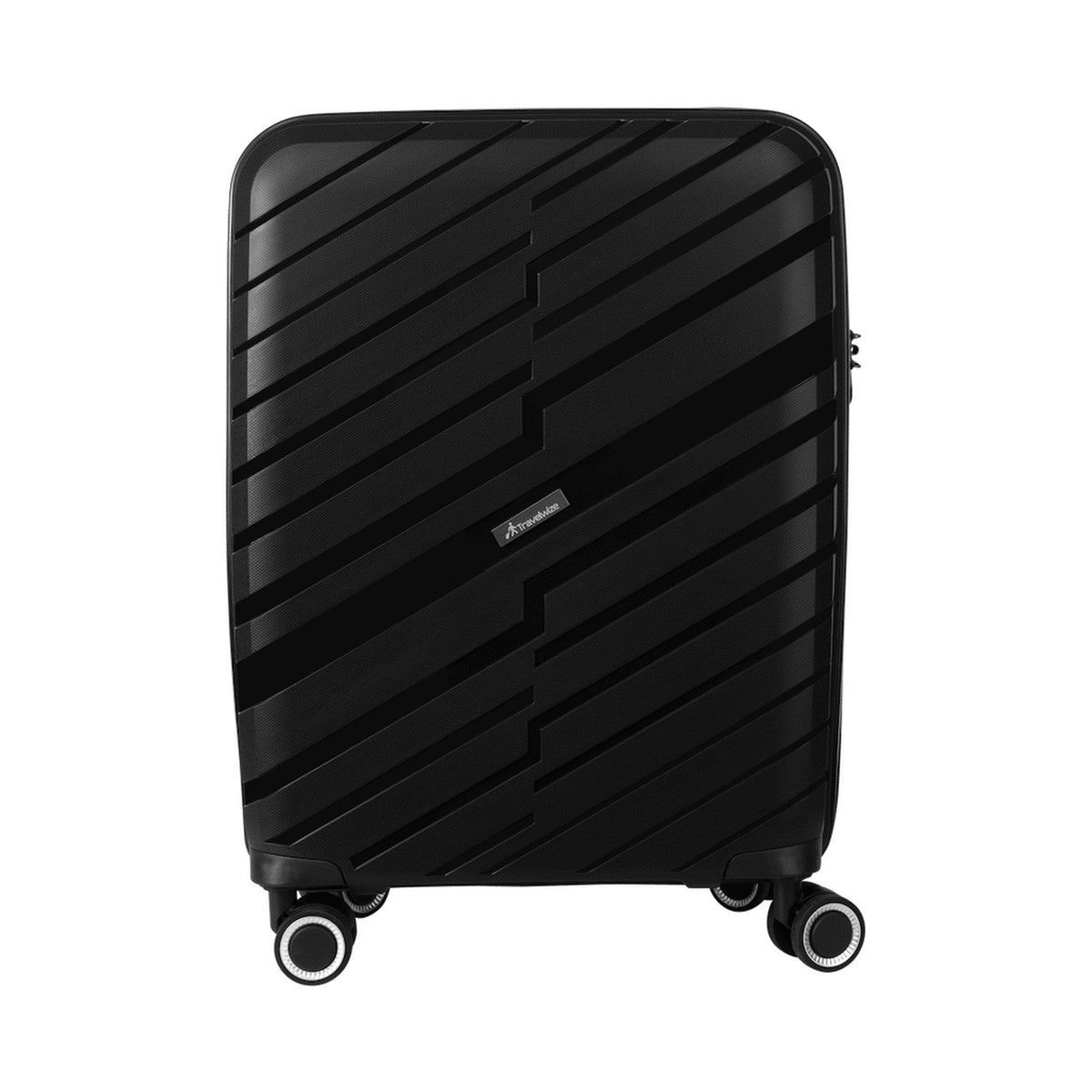 Travelwize Java PP 4-Wheel Spinner 55cm Luggage - Black