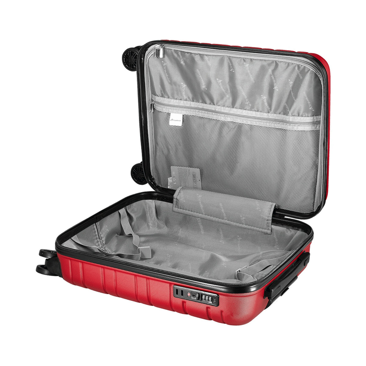 Travelwize Bondi ABS 4-Wheel Spinner 55cm Luggage - Red