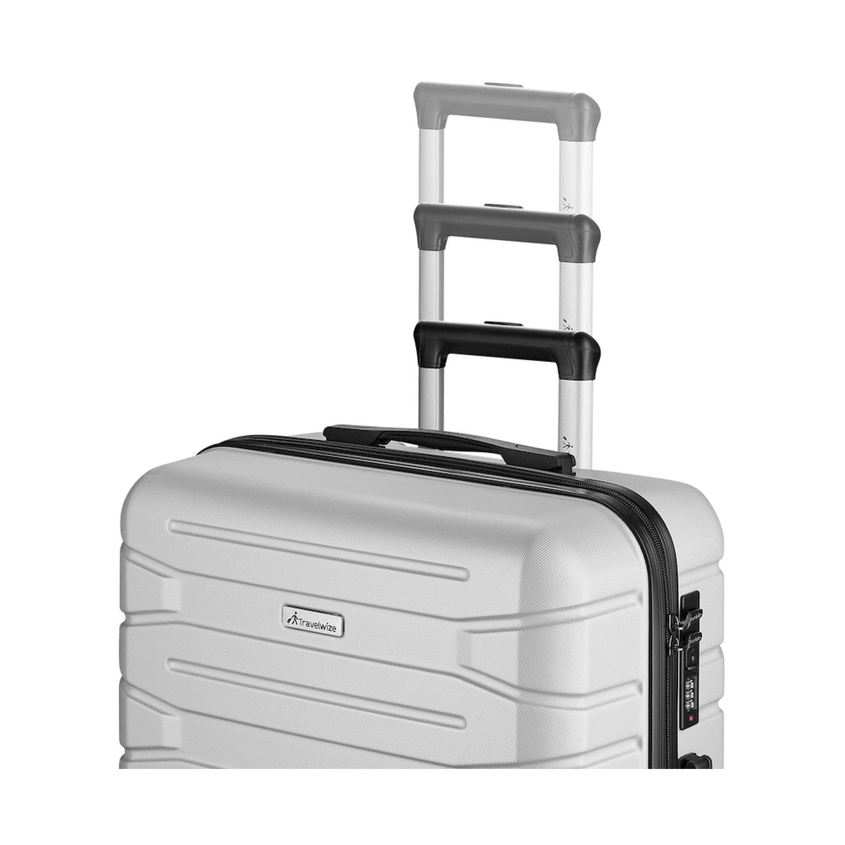 Travelwize Cabana ABS 4-Wheel Spinner 65cm Luggage - Platinum