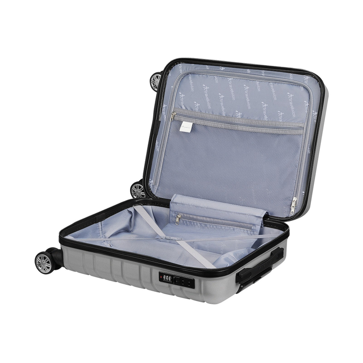 Travelwize Cabana ABS 4-Wheel Spinner 65cm Luggage - Platinum