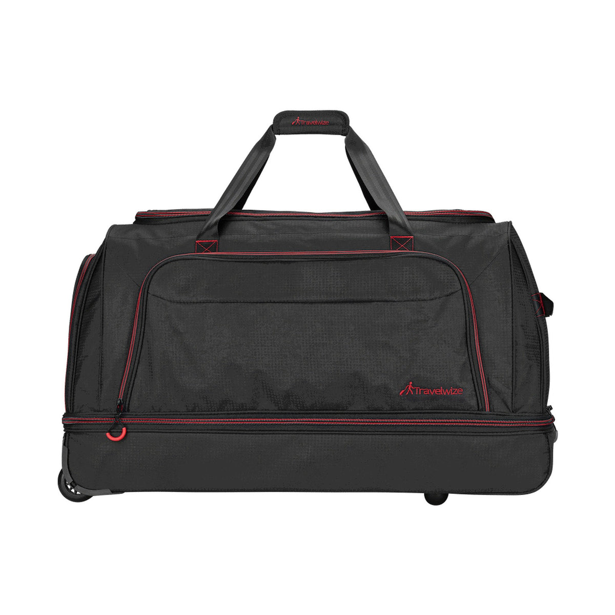 Travelwize Asteroid Trolley Duffle - Black/Red