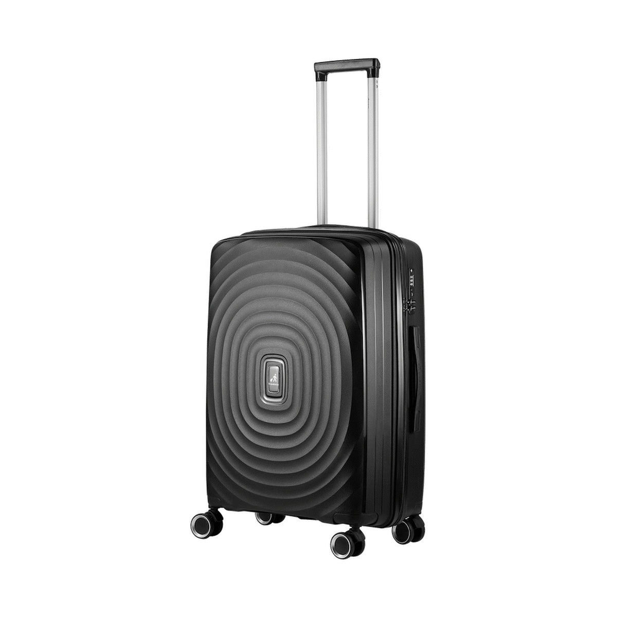 Travelwize Ripple PP 4-Wheel Spinner 55cm Luggage - Black