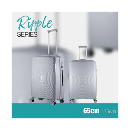 Travelwize Ripple PP 4-Wheel Spinner 65cm Luggage - Platinum
