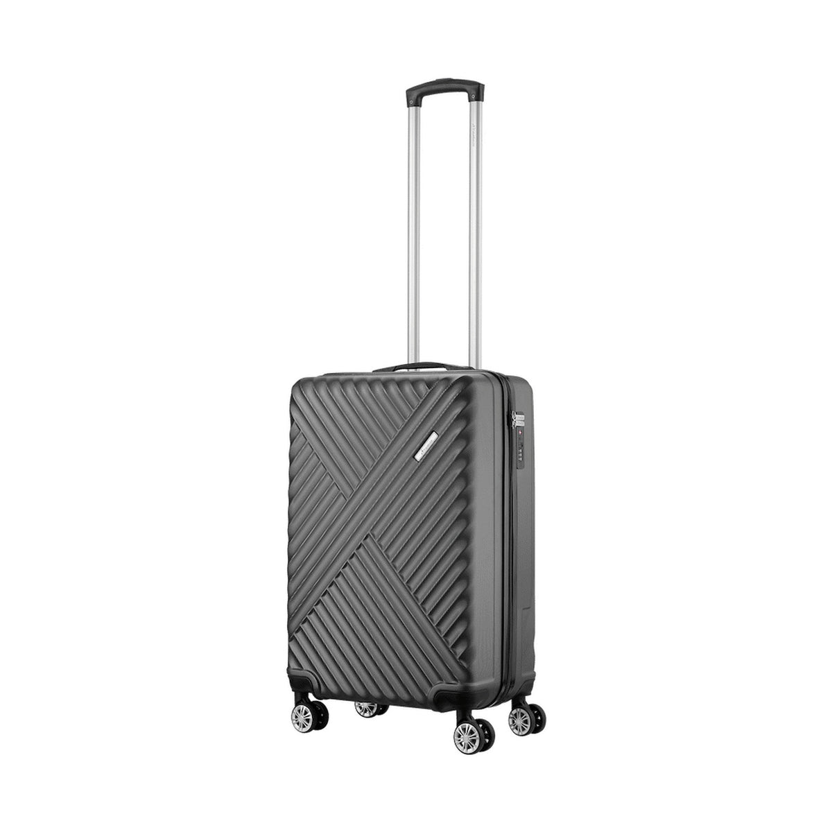 Travelwize Astra ABS 55cm 4-Wheel Spinner Luggage - Black