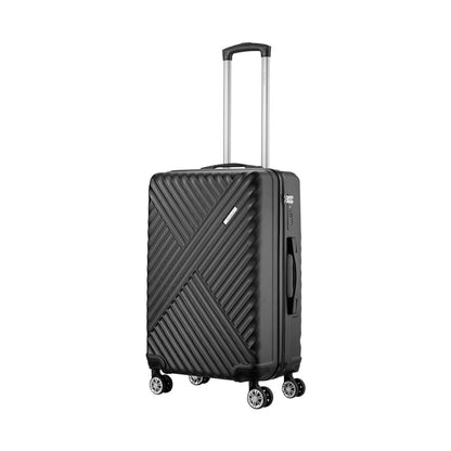 Travelwize Astra ABS 67cm 4-Wheel Spinner Luggage - Black