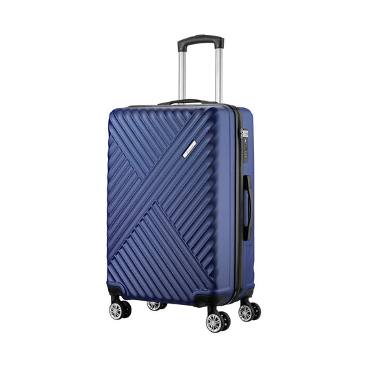 Travelwize Astra ABS 77cm 4-Wheel Spinner Luggage - Navy