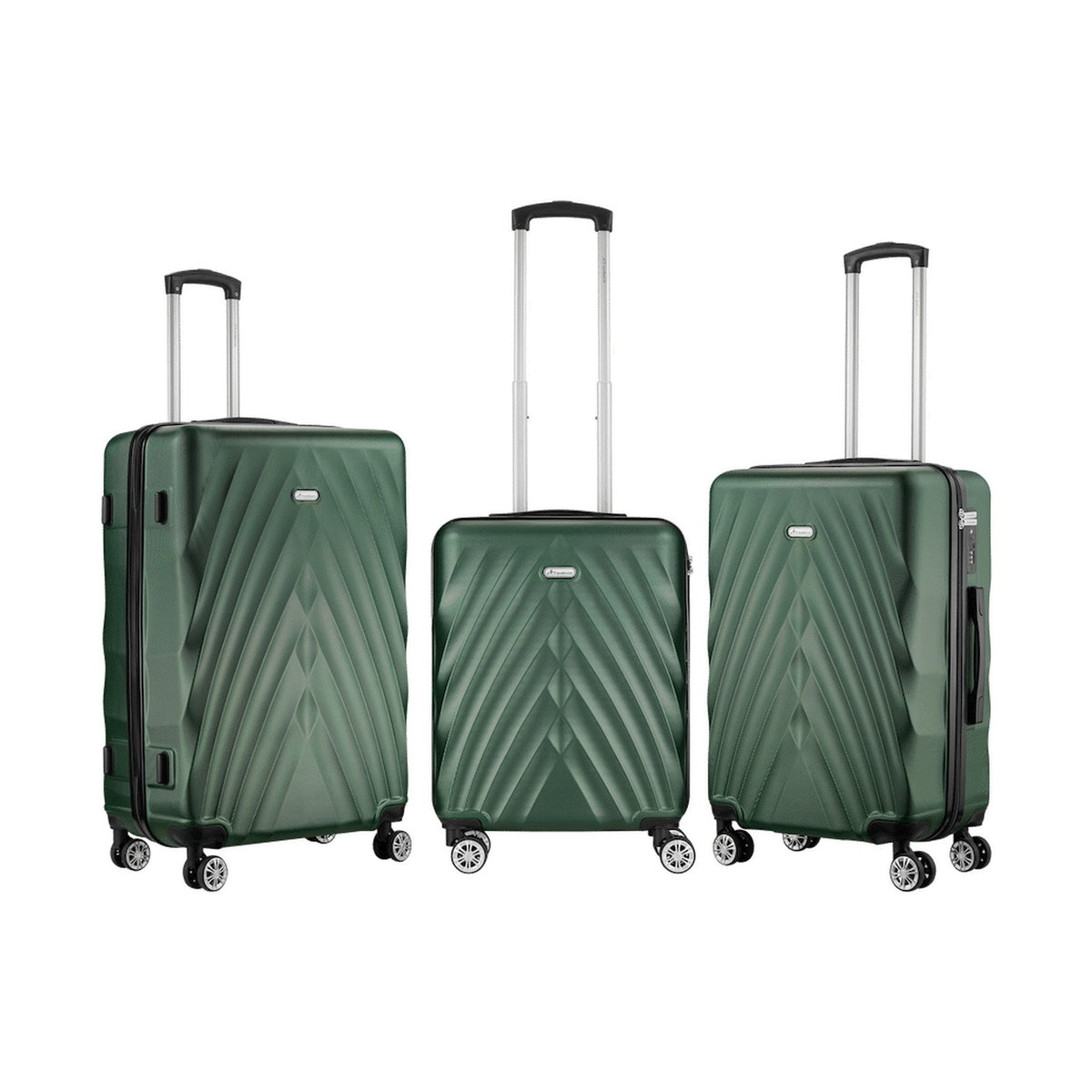 Travelwize Terra ABS 4-Wheels Spinner 3Pc Luggage Set Bottle