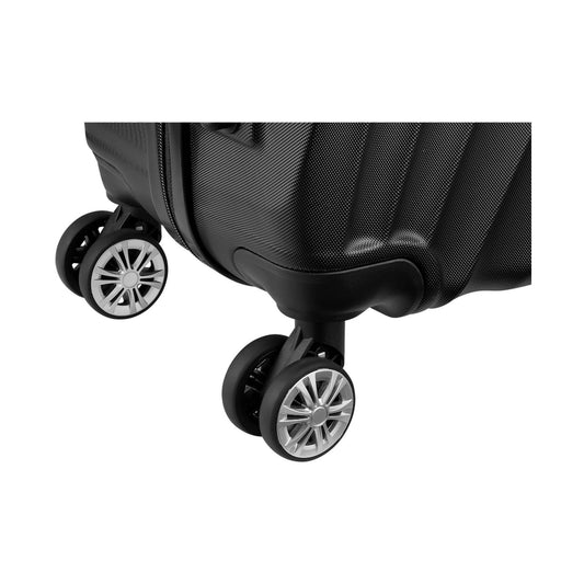 Travelwize Terra ABS 55cm 4-Wheel Spinner Luggage - Black