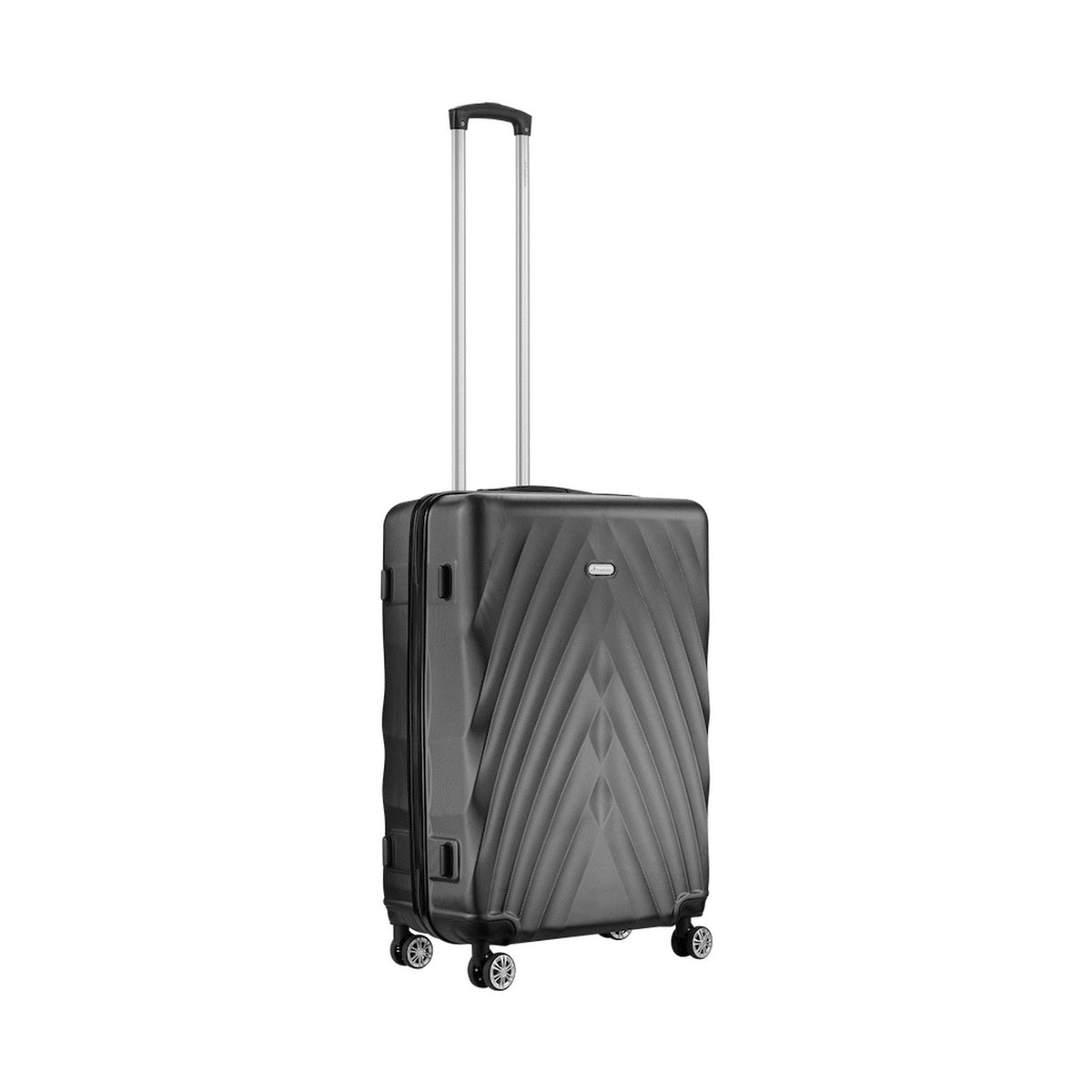 Travelwize Terra ABS 55cm 4-Wheel Spinner Luggage - Black