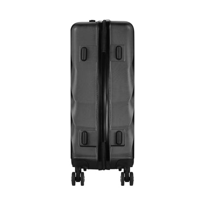 Travelwize Terra ABS 55cm 4-Wheel Spinner Luggage - Black
