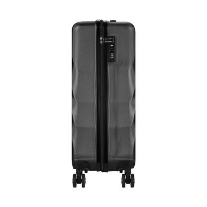 Travelwize Terra ABS 55cm 4-Wheel Spinner Luggage - Black