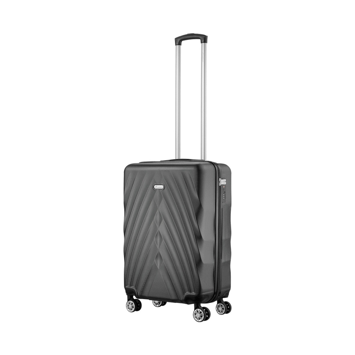Travelwize Terra ABS 55cm 4-Wheel Spinner Luggage - Black