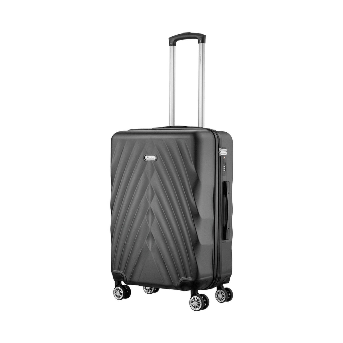 Travelwize Terra ABS 67cm 4-Wheel Spinner Luggage - Black