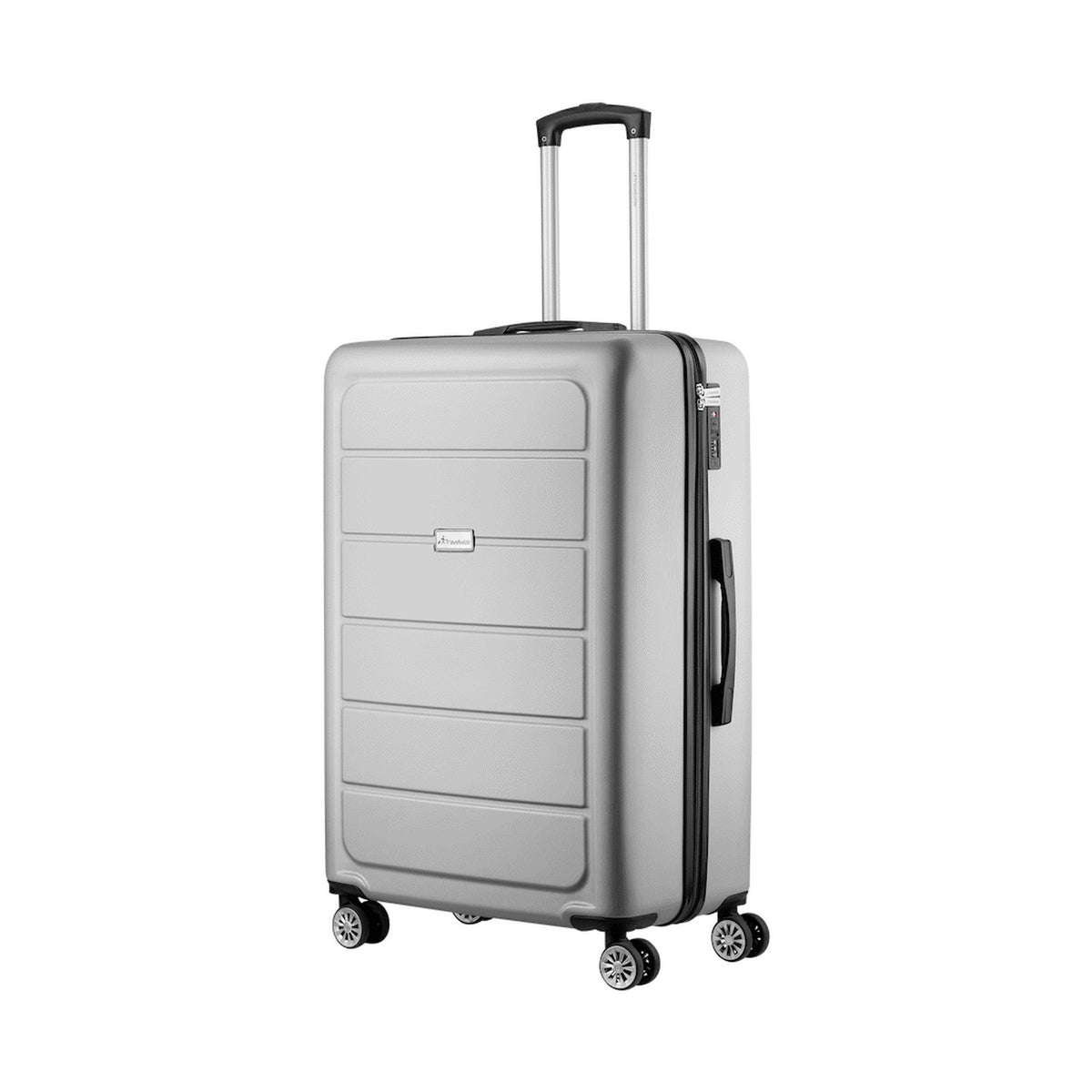 Travelwize Maple ABS 75cm 4-Wheel Spinner Luggage - Silver