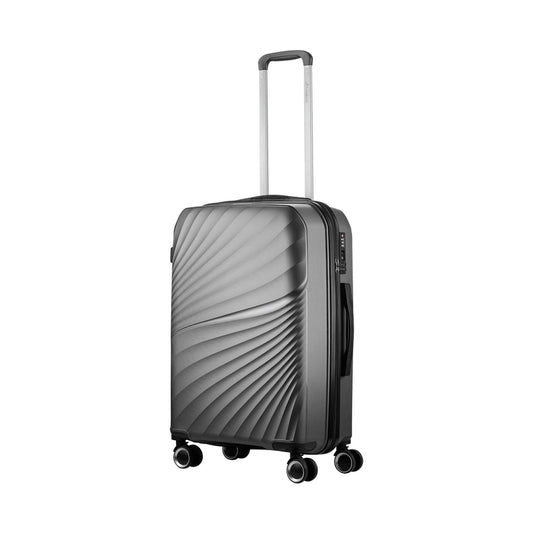 Travelwize Quartz PP 55cm 4-Wheel Spinner Luggage - Silver