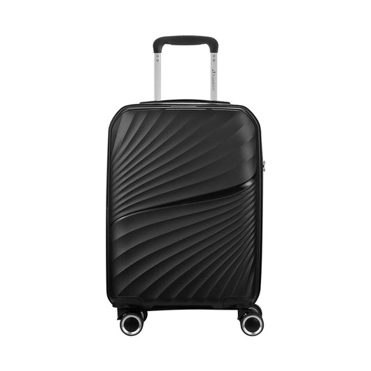 Travelwize Quartz PP 76cm 4-Wheel Spinner Luggage - Black
