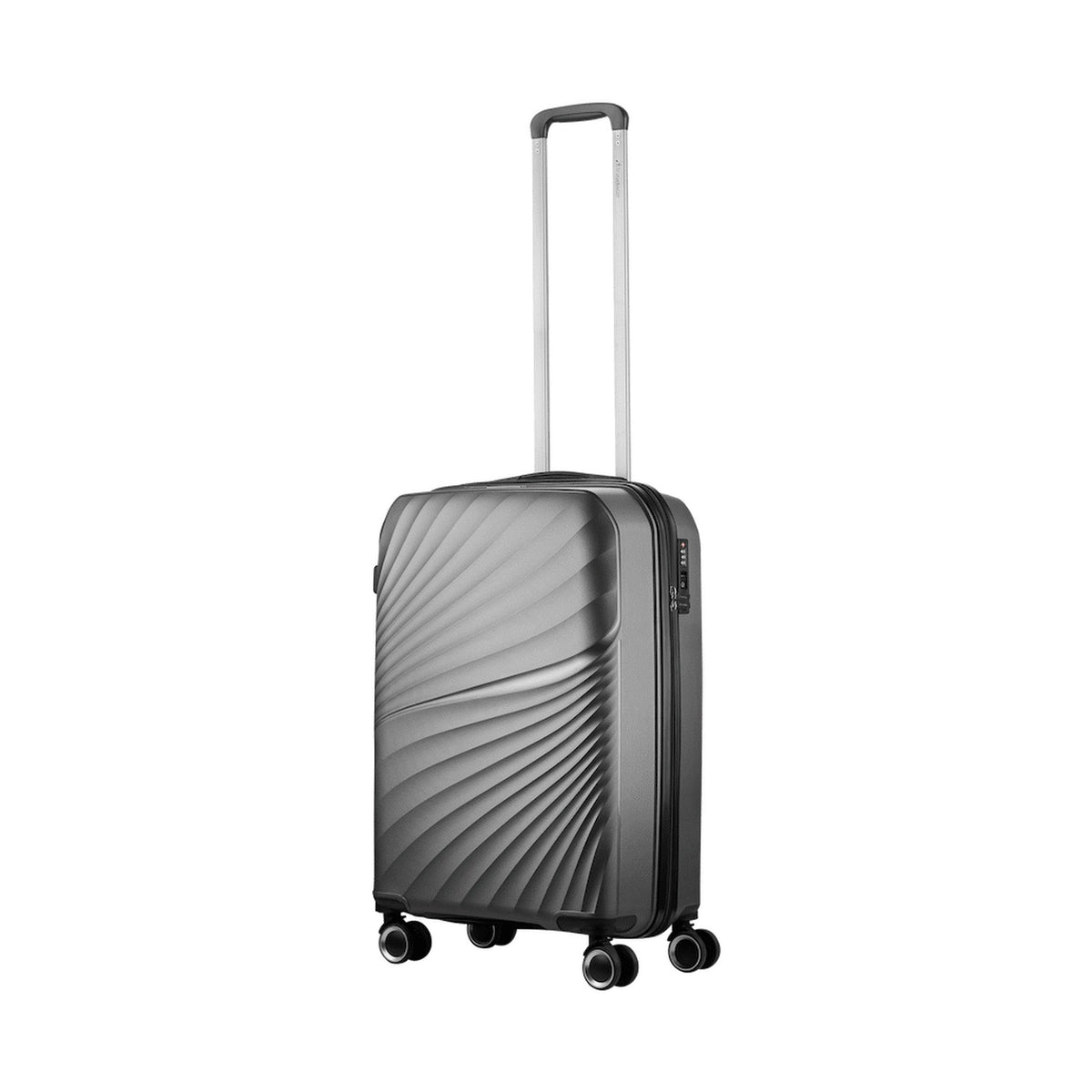 Travelwize Quartz PP 76cm 4-Wheel Spinner Luggage - Silver