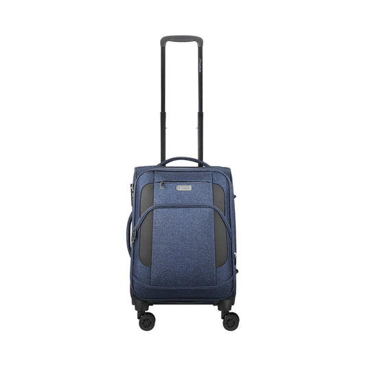 Travelwize Aurora 55cm 4-Wheel Spinner Trolley Case - Navy Melange