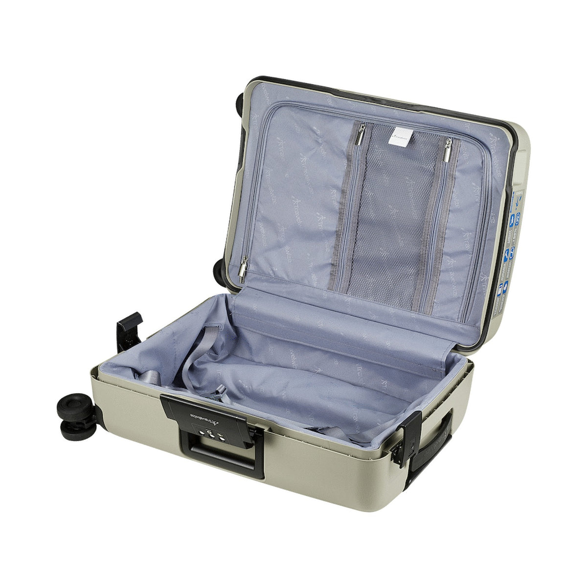 Travelwize Clipper PP 65cm 4-Wheel Spinner Luggage Beige