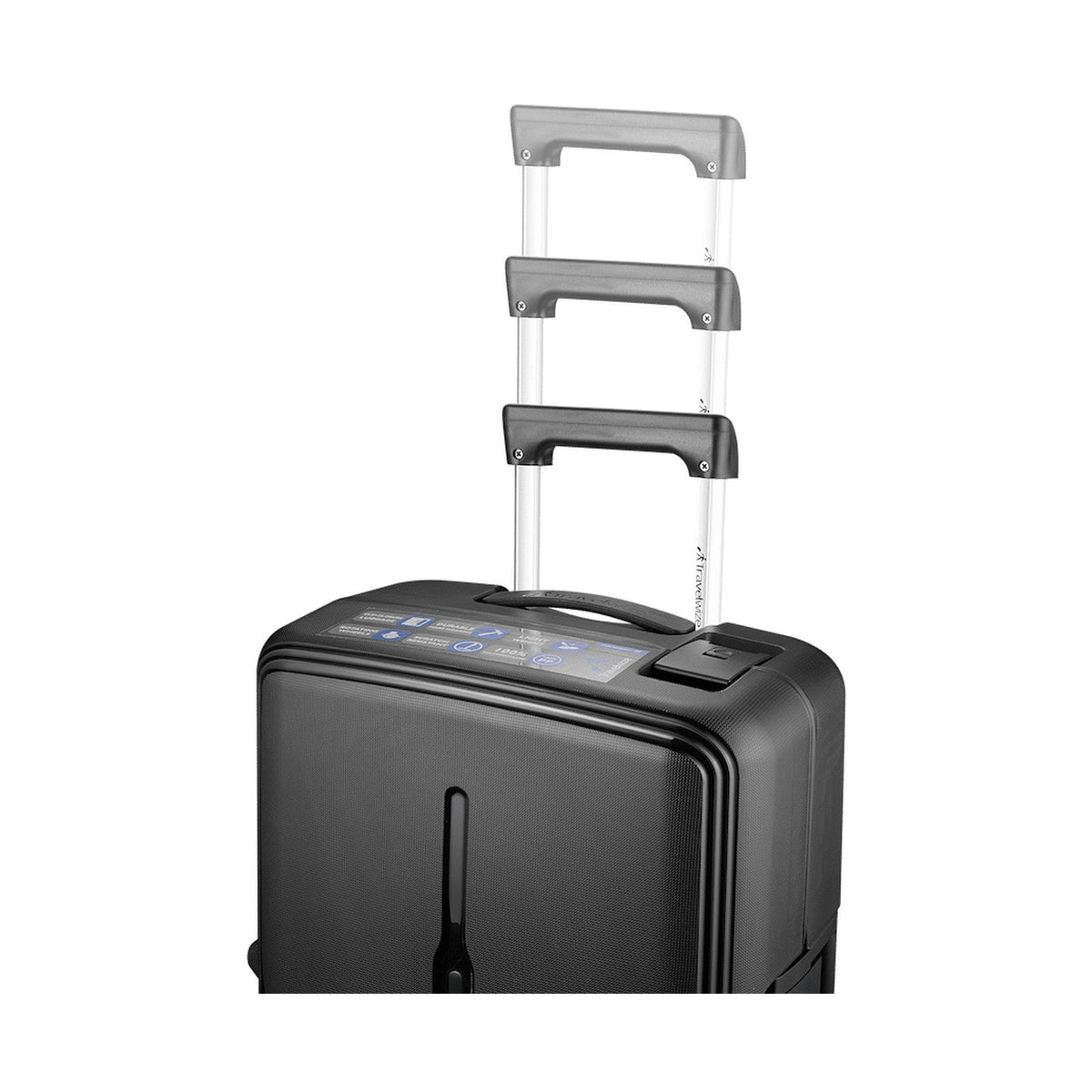 Travelwize Clipper PP 65cm 4-Wheel Spinner Luggage Black