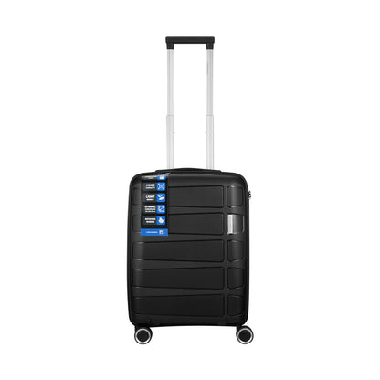 Travelwize Tourer PP 55cm 4-wheel Spinner Luggage Black