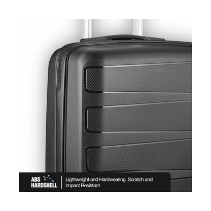 Travelwize Tourer PP 55cm 4-wheel Spinner Luggage Black