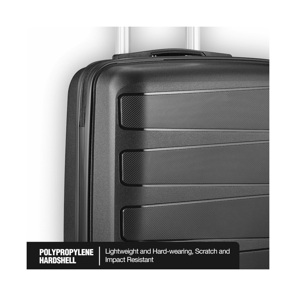 Travelwize Tourer PP 55cm 4-wheel Spinner Luggage Black
