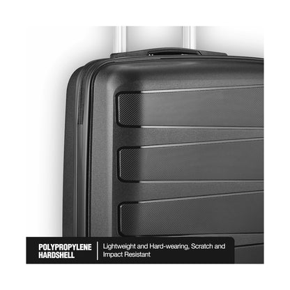 Travelwize Tourer PP 55cm 4-wheel Spinner Luggage Black