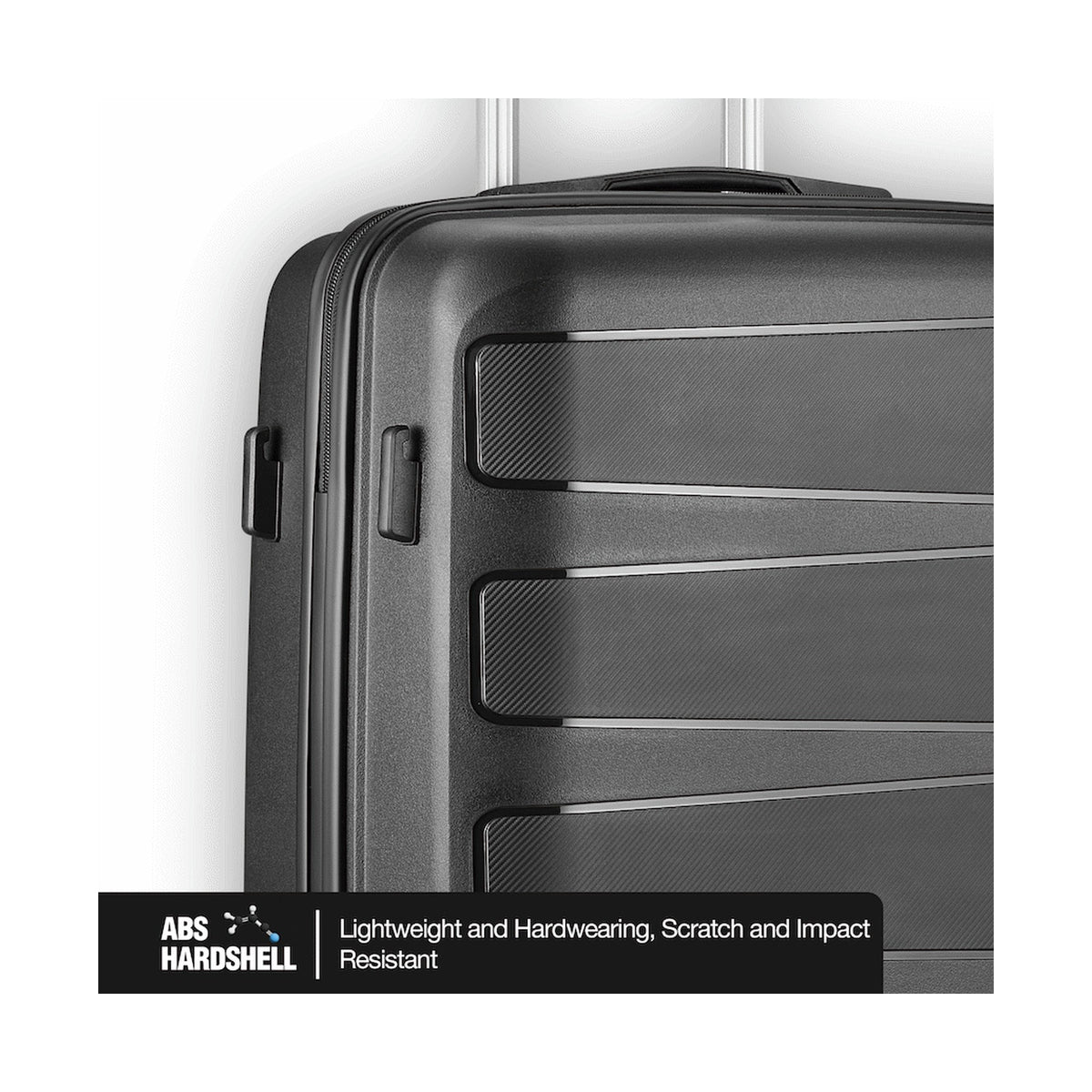 Travelwize Tourer PP 65cm 4-wheel Spinner Luggage Black