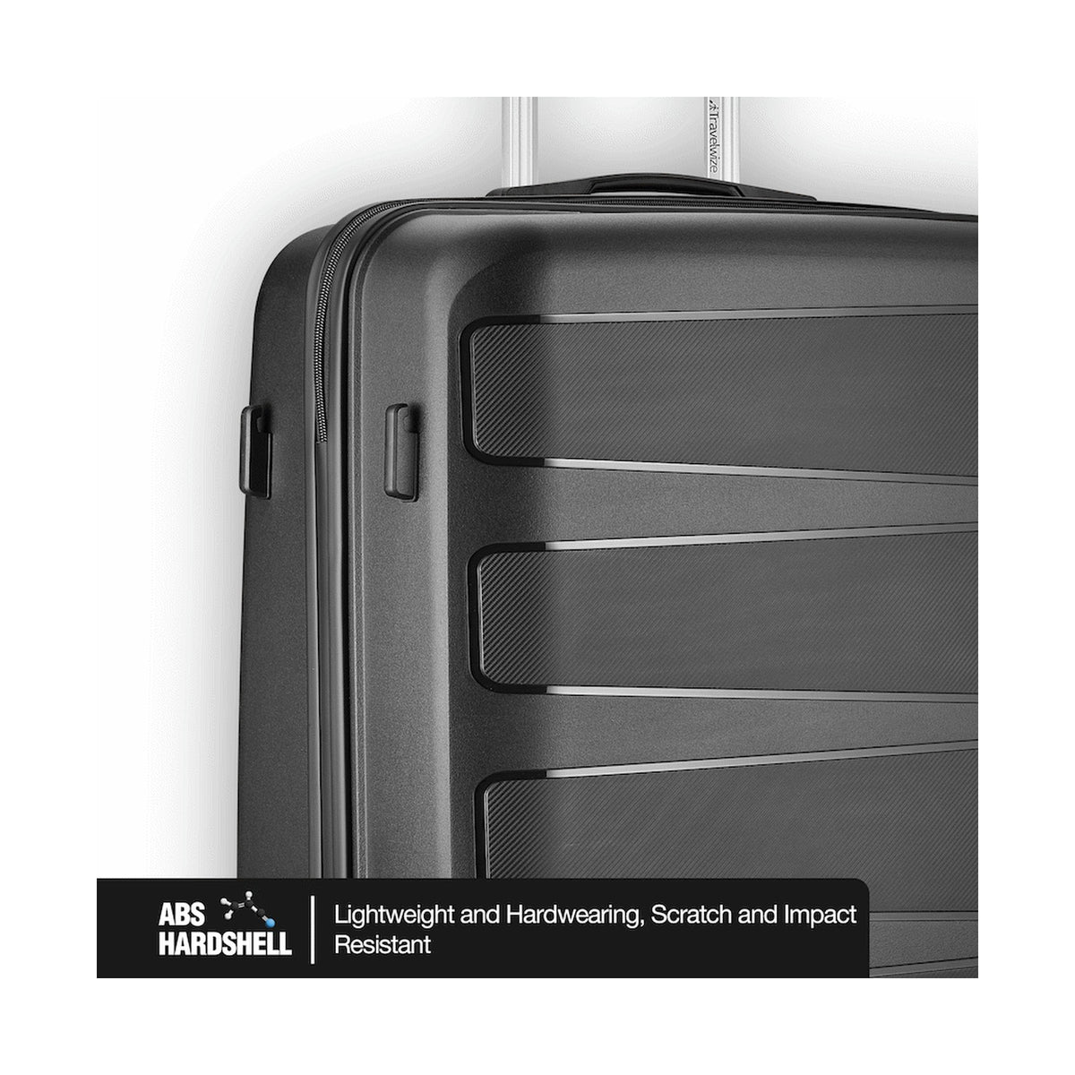 Travelwize Tourer PP 75cm 4-wheel Spinner Luggage Black