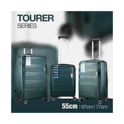 Travelwize Tourer PP 55cm 4-wheel Spinner Luggage Petrol