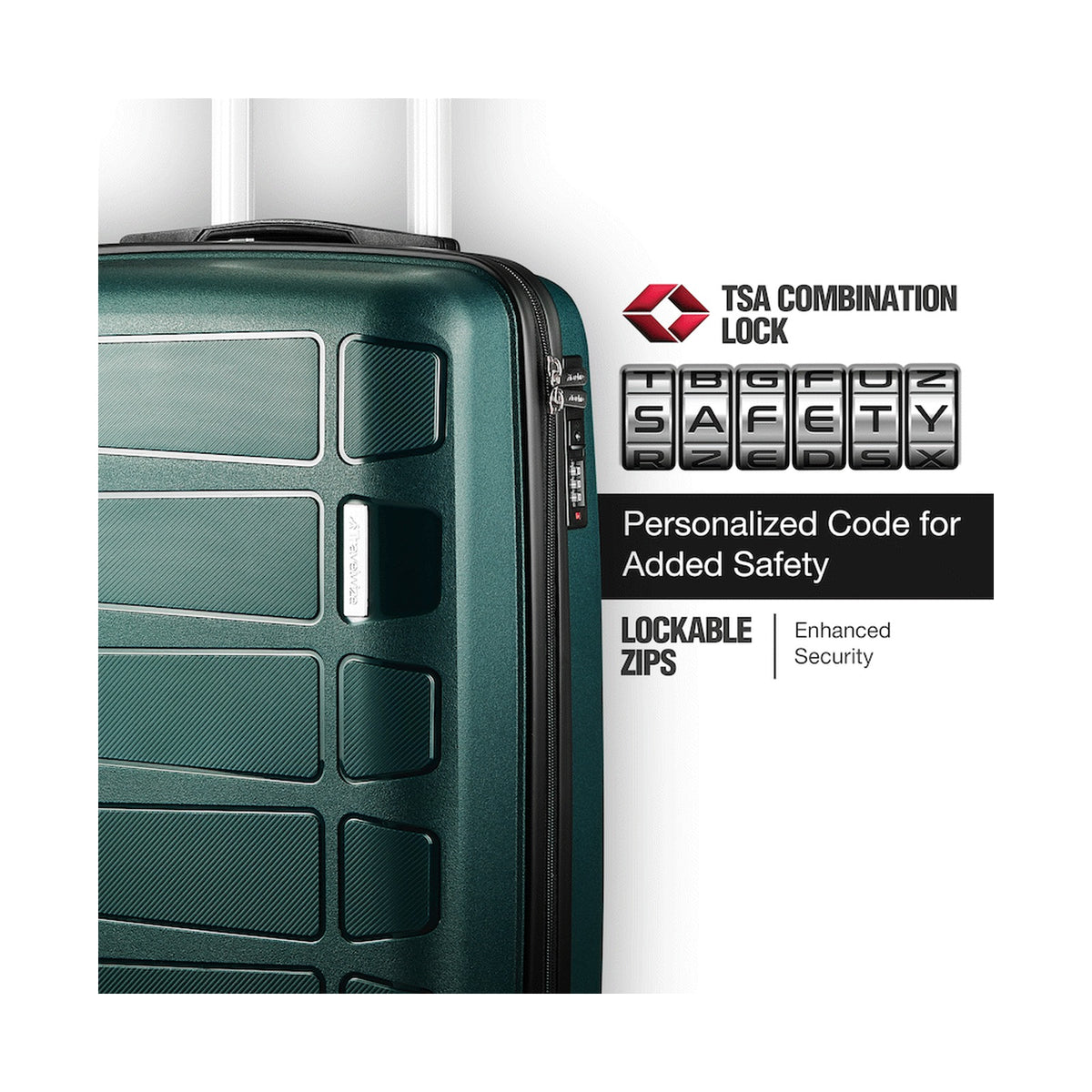 Travelwize Tourer PP 55cm 4-wheel Spinner Luggage Petrol